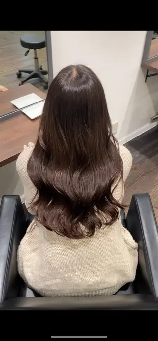 ロング カラー 韓国風レイヤーカット 🇰🇷yumiのヘアスタイル