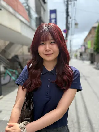 ロング カラー Harris 表参道・外苑前・青山 表参道本店所属・艶カラー/ハイトーン /アレンジ/meiのヘアスタイル