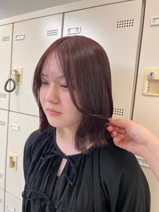 セミロング ♡ナチュラルガーリー ♡ベージュ♡RINAのヘアスタイル