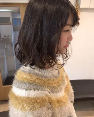 ショート Click所属・クニモトハルナ ボブ/柔らかカラーのヘアスタイル
