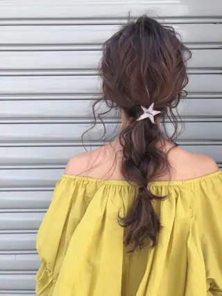 ロング ヘアアレンジ 大嶋 伸吾のヘアスタイル