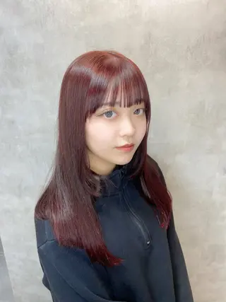 ロング カラー ヘアアレンジ レイヤー×透明感カラ ーHAYATOのヘアスタイル