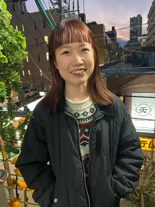 セミロング カラー qiie/ワンカラー インナーカラーのヘアスタイル