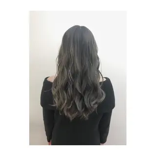 ロング カラー 永岡 鉄平のヘアスタイル