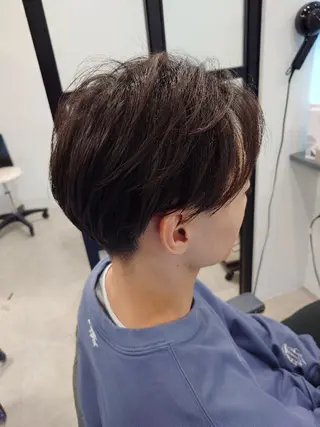 ショート パーマ from…所属・BARBER/ 髪質改善/南慎也のヘアスタイル