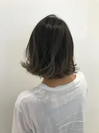 ミディアム カラー ヘアアレンジ 指名支持率NO.1 スタイリストのヘアスタイル