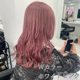 ミディアム カラー ブリーチなし透明感 💗RYOTAのヘアスタイル