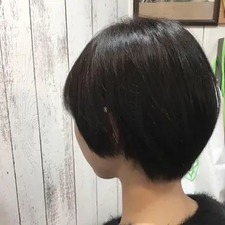ショート カラー パーマ 金崎 新吾のヘアスタイル