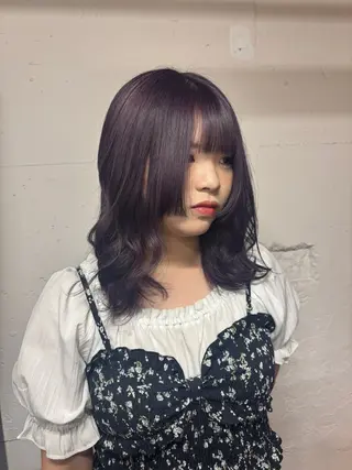 ミディアム カラー 🩵似合わせカット SEIRA🩵のヘアスタイル