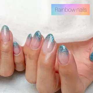 ネイル Rainbow nailsくろちゃんのネイルデザイン