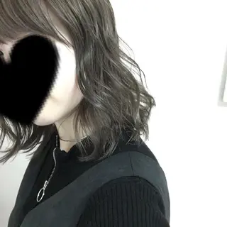 ミディアム カラー 榎園 由美のヘアスタイル