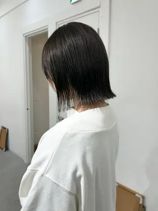 ミディアム カラー レイヤーボブ/ 艶カラー/サナ🌼のヘアスタイル