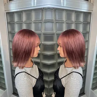 ショート カラー レイヤー/ボブ/ ミニボブ/AOIのヘアスタイル