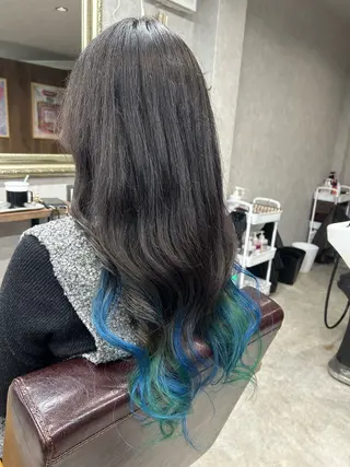 ロング カラー Lien 深井店のヘアスタイル