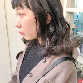 ミディアム 榎園 由美のヘアスタイル