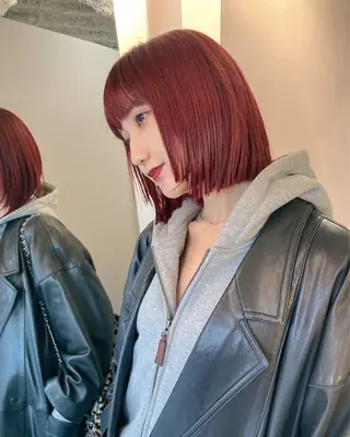 ミディアム 🫧艶ハイトーン ブリーチ🫧シモのヘアスタイル