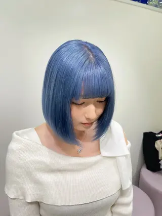ミディアム MEI / ブリーチカラー/名駅のヘアスタイル