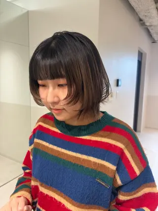 ショート カラー パーマ ヘアアレンジ 押切 響　のヘアスタイル