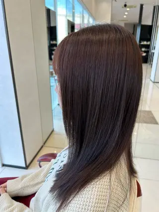 ミディアム カラー パーマ 鈴木 颯介のヘアスタイル