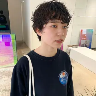 ショート パーマ ANY／SUE 千葉パーマのヘアスタイル