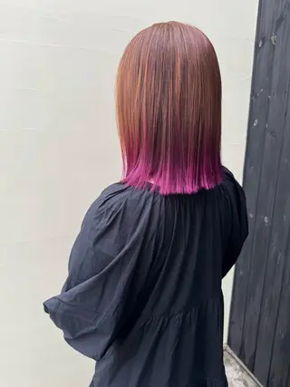 ミディアム 青とそら いしざかのヘアスタイル