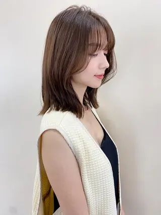 ミディアム 鎌倉 彩のヘアスタイル