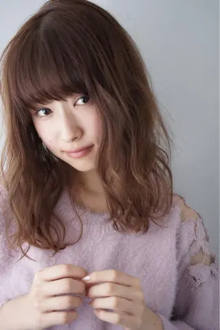 ロング カラー パーマ ヘアアレンジ 可愛いを作る神 ナオヒロのヘアスタイル