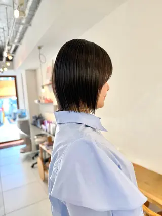 ショート カラー 安永 涼のヘアスタイル