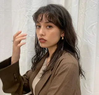 ロング カラー 顔周りレイヤー 🎀マリノのヘアスタイル