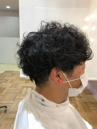 ショート パーマ メンズ later登戸所属・中島 芽生のヘアスタイル