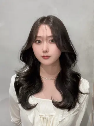 ロング 韓国ヘア 🇰🇷 natsukiのヘアスタイル