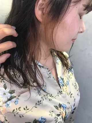 ミディアム カラー ヘアアレンジ stylist/蛯谷 珠里のヘアスタイル