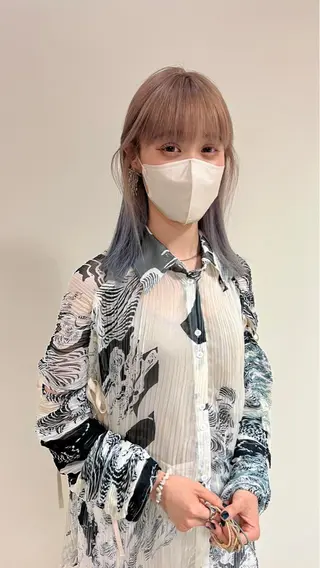 セミロング カラー 矢場町/栄/上前津/ 佐藤祐希のヘアスタイル