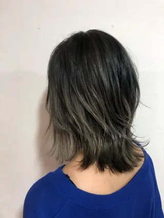 ミディアム カラー 💙あかみね 💙（mine）のヘアスタイル