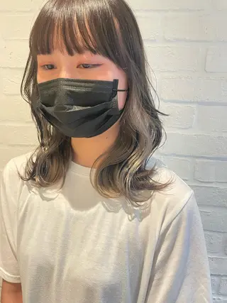 ミディアム カラー hisano / ハイトーン･透明感のヘアスタイル