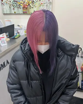 ミディアム 🌈ハイトーン/ ワタル🌈のヘアスタイル