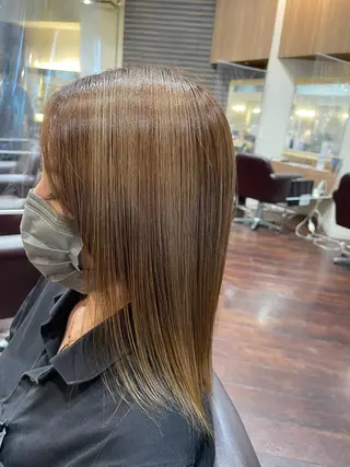 セミロング 髪質改善専門サロン/ 透明感カラー齊藤謙介のヘアスタイル