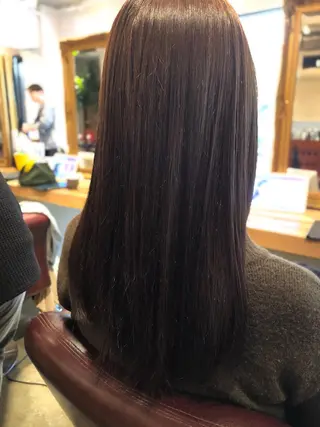 セミロング 韓国風カット/ 髪質改善 黒崎のヘアスタイル