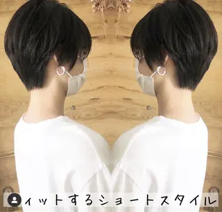 ショート カラー テトネ タカシのヘアスタイル