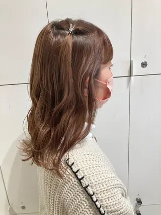 セミロング 透明感カラー🫧 nanohaのヘアスタイル