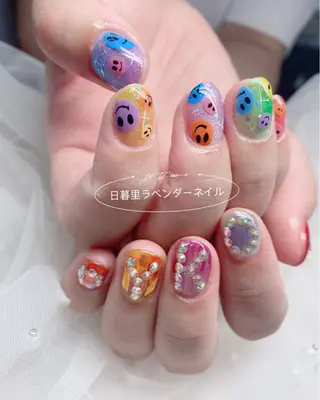 ネイル ラベンダー💖日暮里 ルル💖ネイルのネイルデザイン