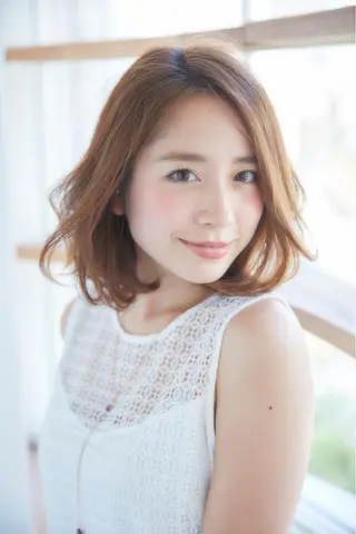 ミディアム カラー パーマ ヘアアレンジ ひがし　まさし JYUNESU副代表のヘアスタイル