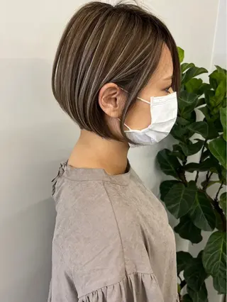 ショート カラー ハイライトNo.1☆ ゆうのヘアスタイル
