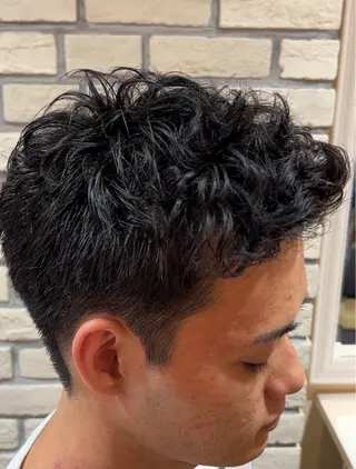 ショート パーマ メンズ ✂️ゲンキ メンズパーマ✂️のヘアスタイル