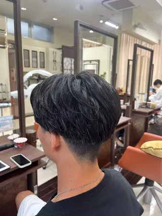 ショート パーマ メンズ AROH men's cut&men's perm 船橋店所属・🧊メンズ特化🧊 高木航希のヘアスタイル