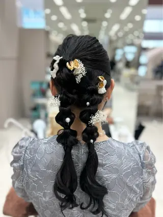 ロング カラー ヘアアレンジ 髙木美緒🌿 レイヤー/アレンジのヘアスタイル