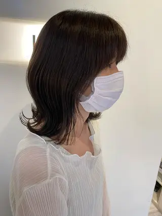 セミロング 西山 恵太郎のヘアスタイル