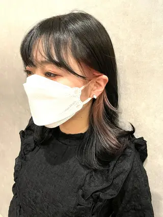 ミディアム カラー mood tatemachiのヘアスタイル