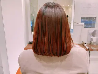 ミディアム カラー Rely 美空のヘアスタイル