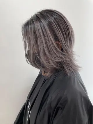 ミディアム eL HAIR SALON なんば店所属・ブリーチカラー特化 /焼田貴明のヘアスタイル